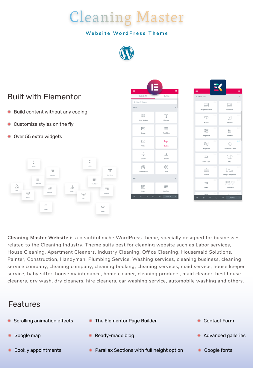 Cleaning Master – Website WordPress Theme