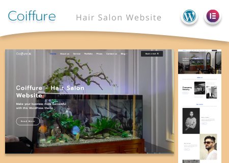 Сoiffure – Hair Salon Website WordPress Theme